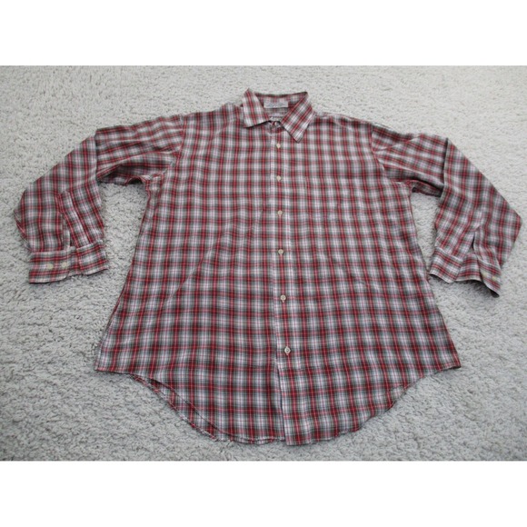 McGregor Other - Mcgregor Shirt Mens Large Red Bagpiper Button Plaid Casual Vintage Western 80s
